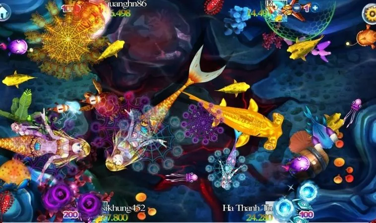 Các sinh vật trong game Bắn Cá Rồng BET168VN